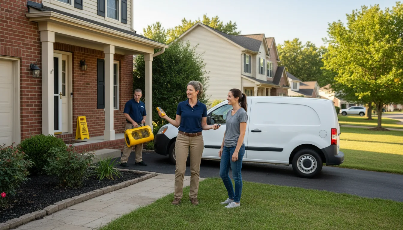 Water restoration image for Dehumidification And Cleanup Services in Bryson City, NC